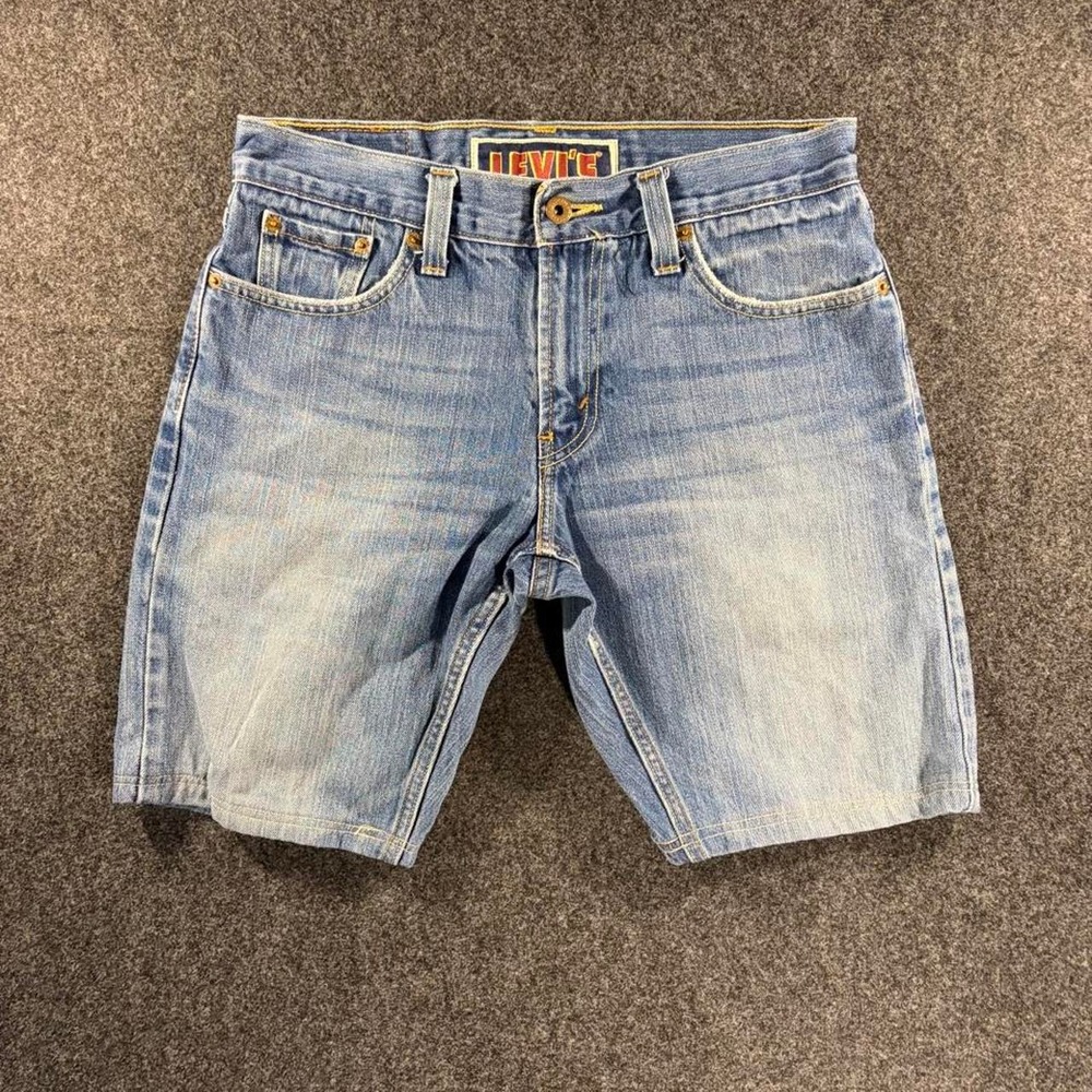 Levis 514 Slim Straight Denim Shorts Mens W30 Blue Classic Casual Jorts
